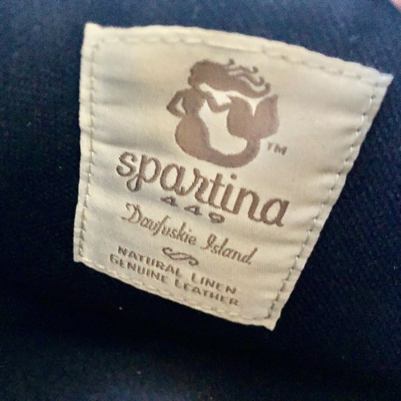 Crossbody Handbag Linen + Leather Skinny SPARTINA Daufuskie Island - Picture 10 of 13